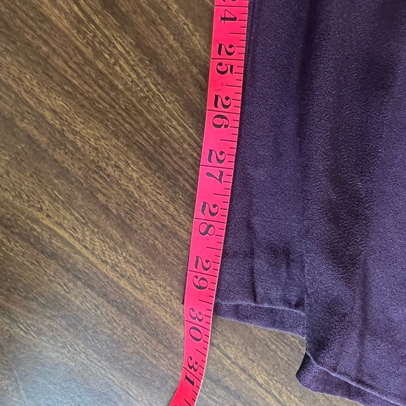 Vintage Two Piece Pants and Top Set Purple and Check Pattern 70s 80s - Picture 13 of 15